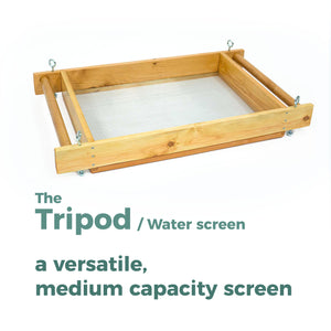Tripod - archaeology sifting screen, forensic sifting screen
